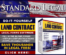 do it yourself Land Contract software from Standard Legal